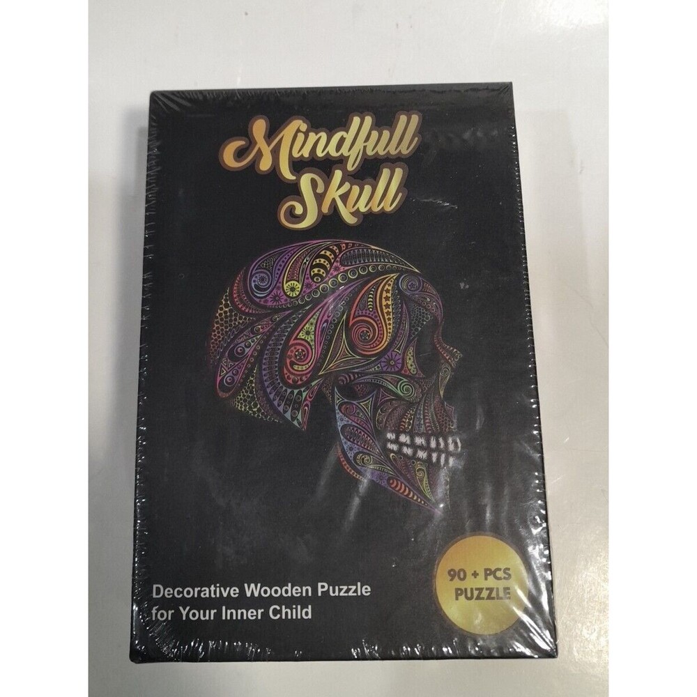 Mindful Skull 90 + Pcs Wooden Puzzle